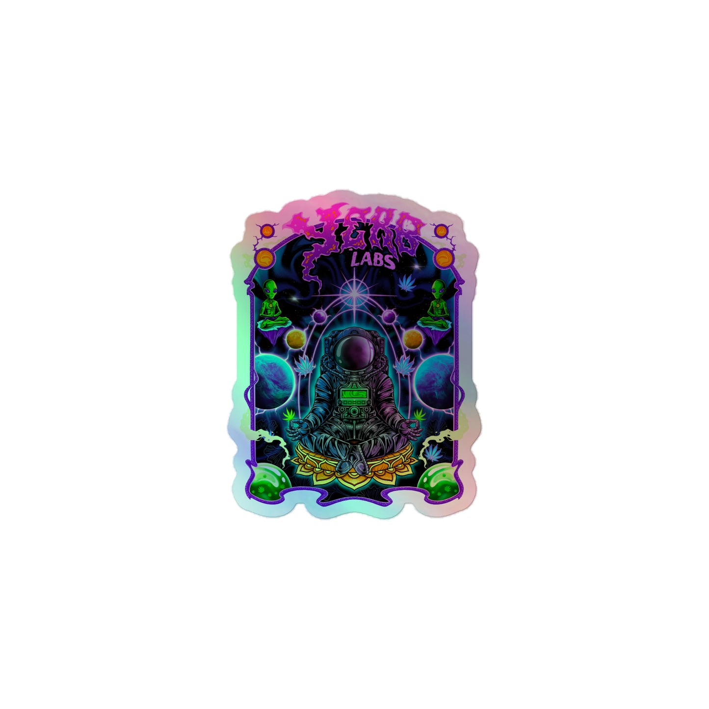 Trippy Yerb Labs Holographic sticker
