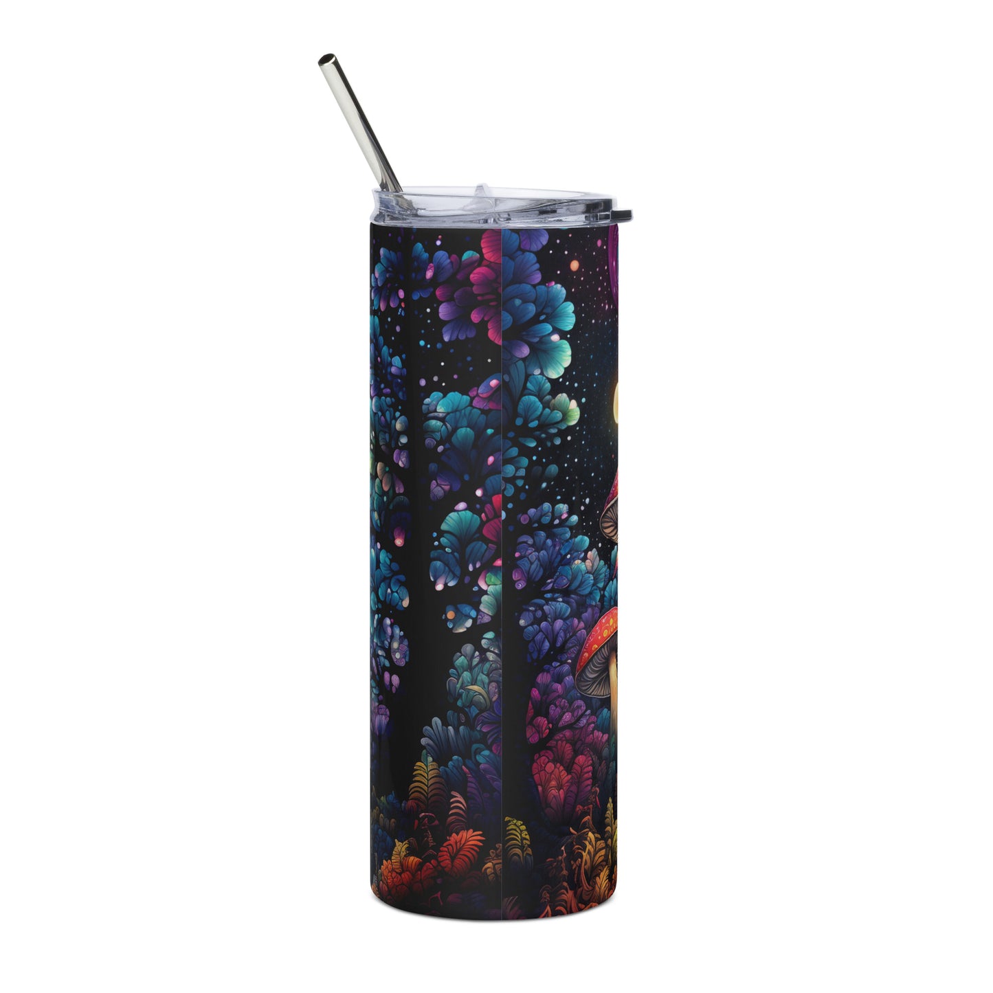 Magic Mushroom Forest Stainless steel tumbler