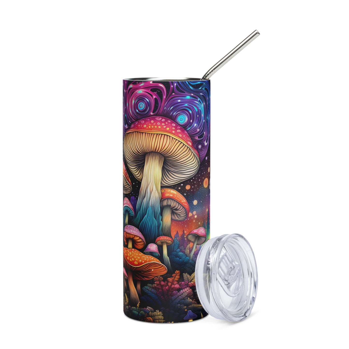 Magic Mushroom Forest Stainless steel tumbler