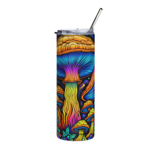 Magic Mushroom Colorful Stainless steel tumbler