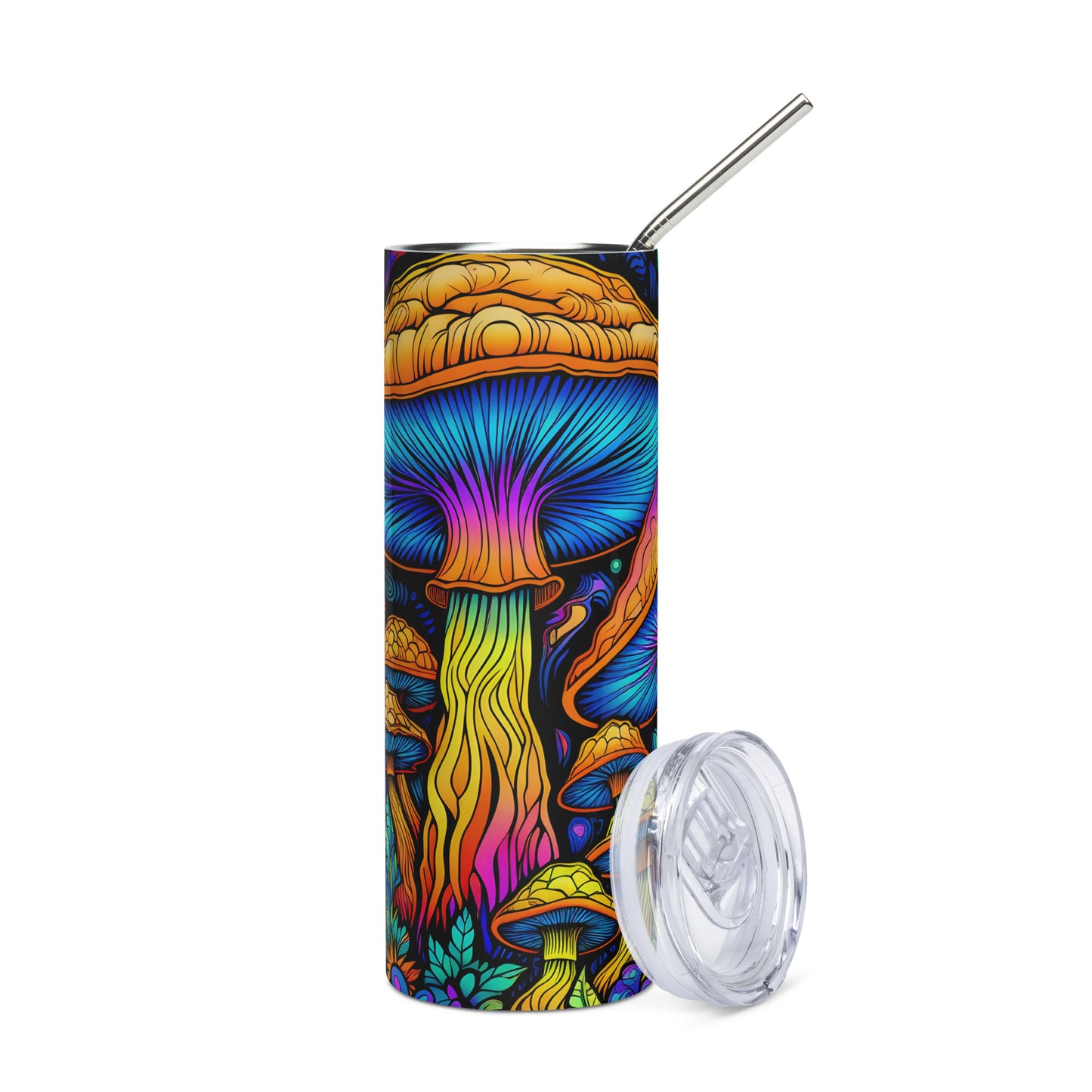Magic Mushroom Colorful Stainless steel tumbler