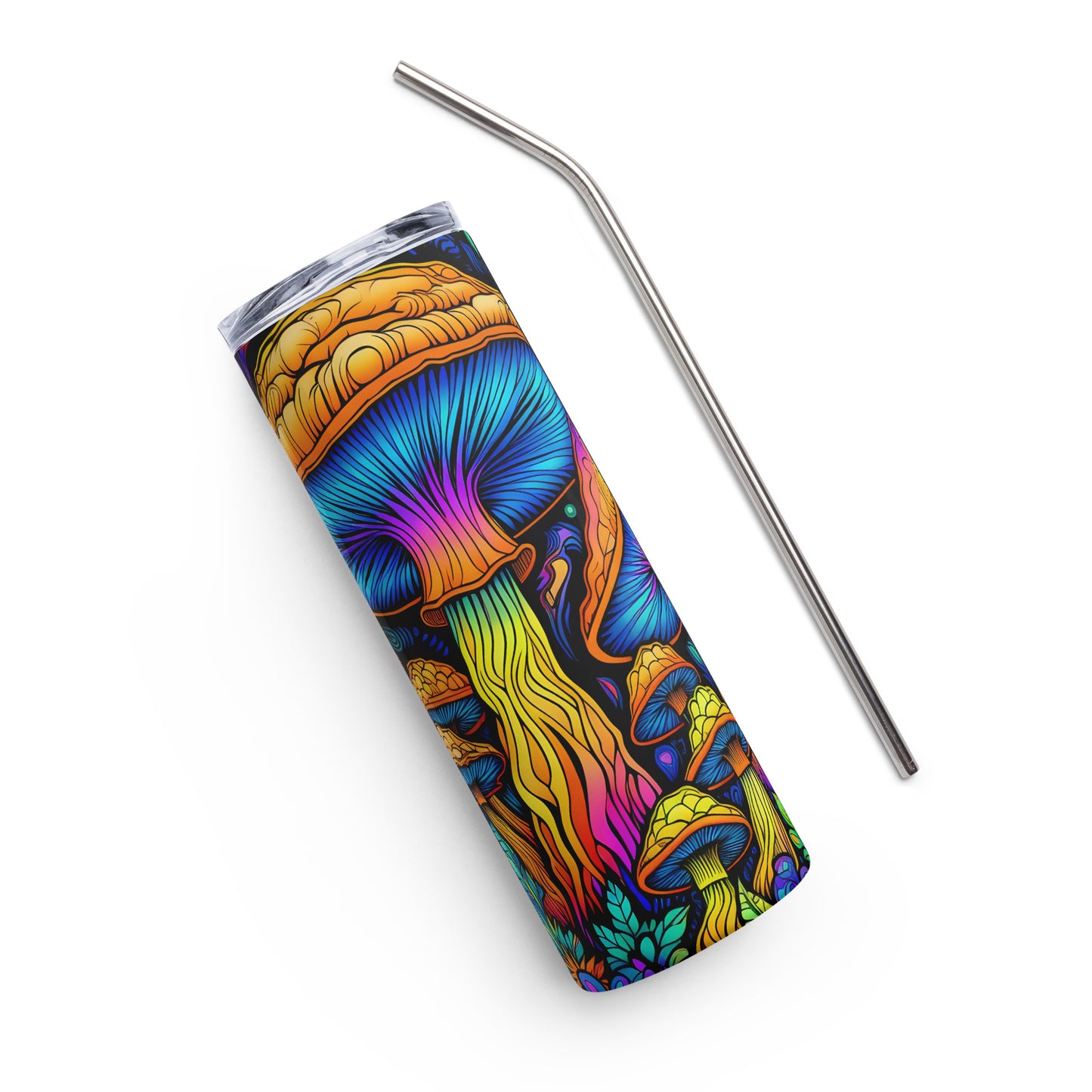 Magic Mushroom Colorful Stainless steel tumbler