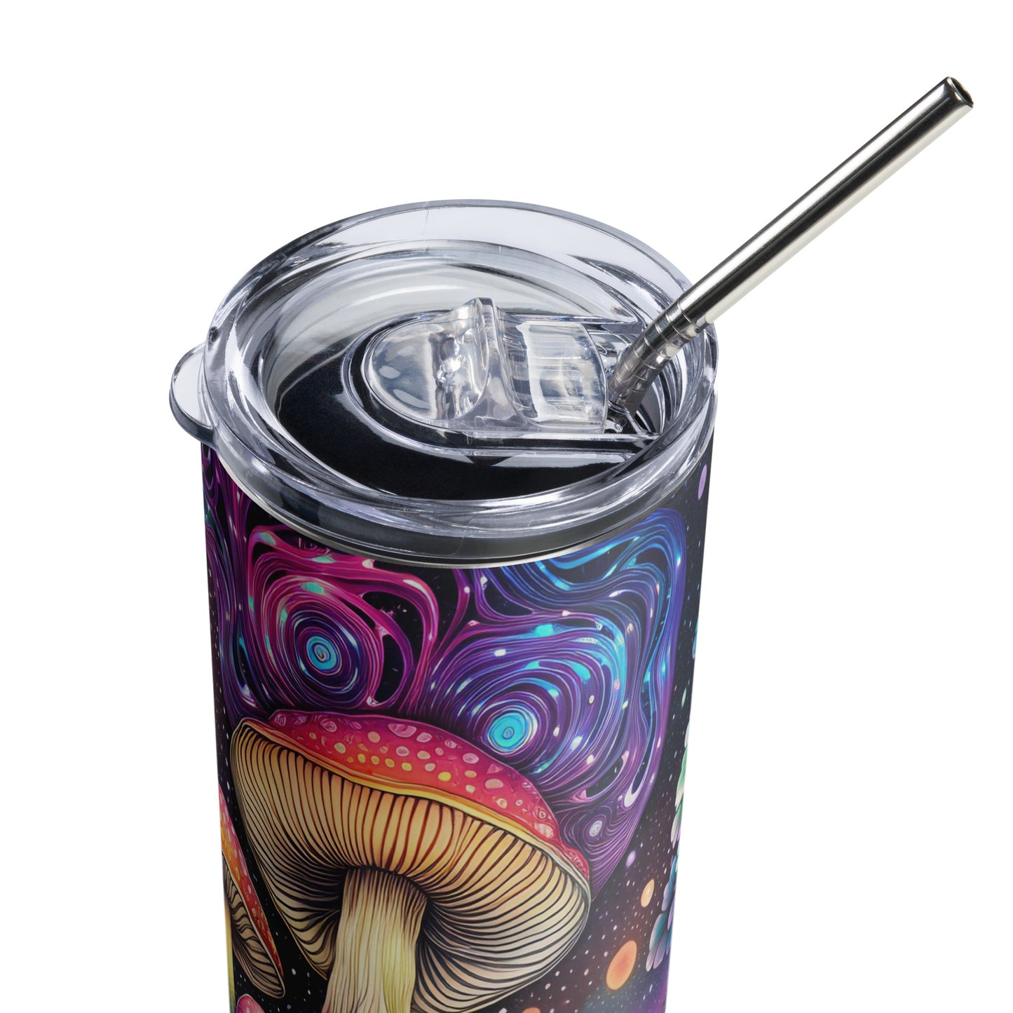 Magic Mushroom Forest Stainless steel tumbler