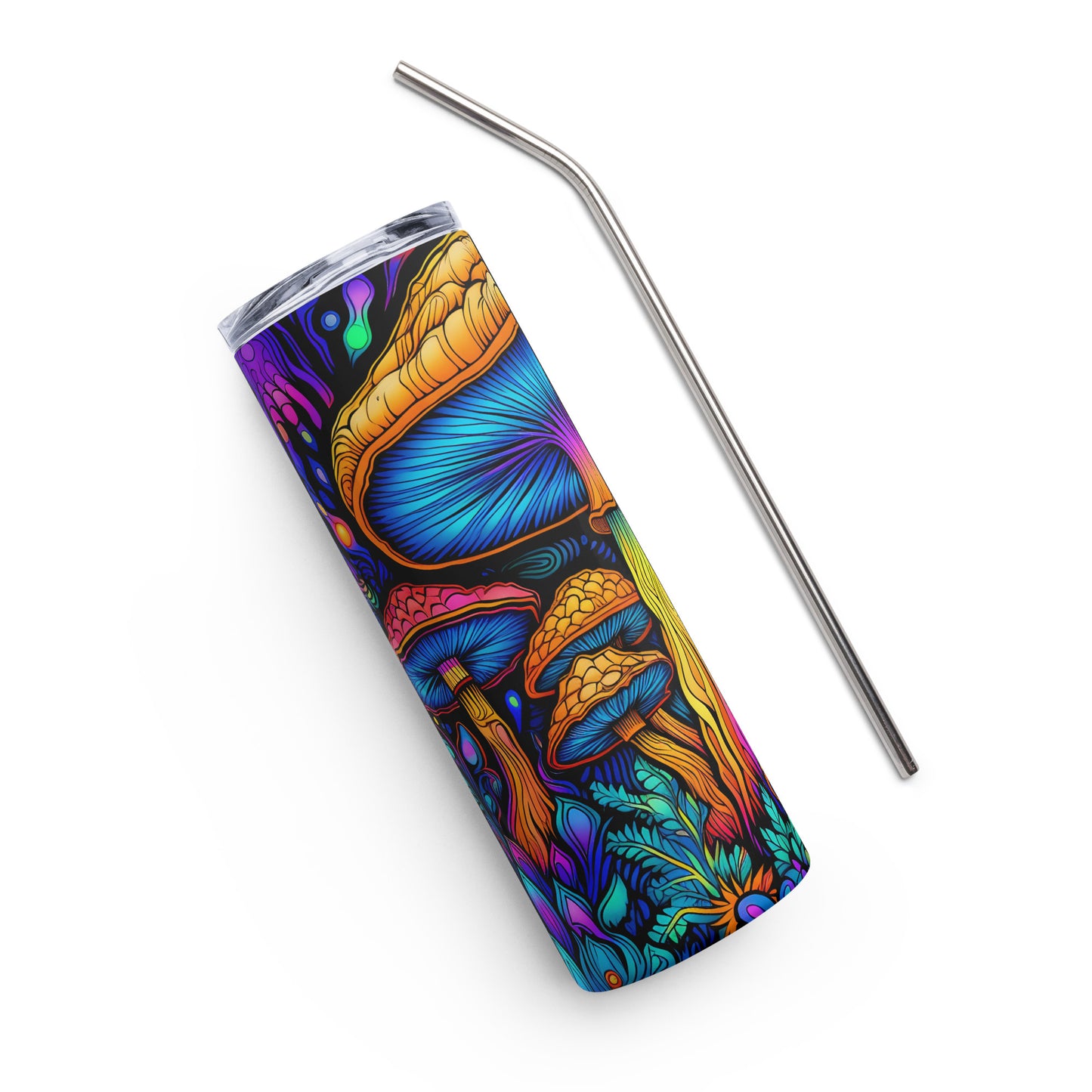 Magic Mushroom Colorful Stainless steel tumbler