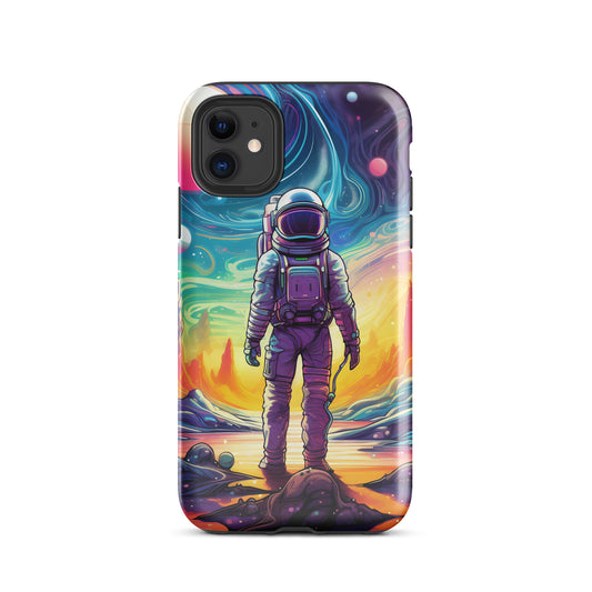 Psychedelic Astronaut in Space Tough Case for iPhone®