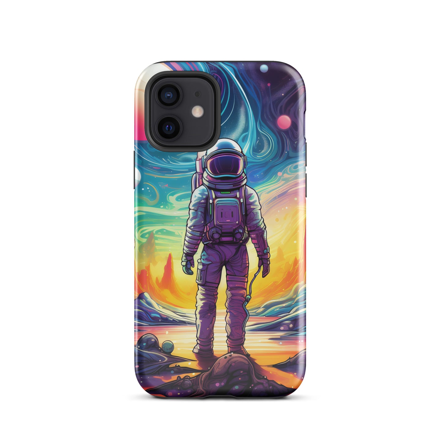 Psychedelic Astronaut in Space Tough Case for iPhone®
