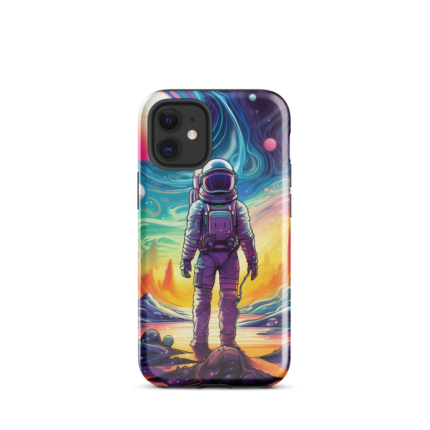 Psychedelic Astronaut in Space Tough Case for iPhone®
