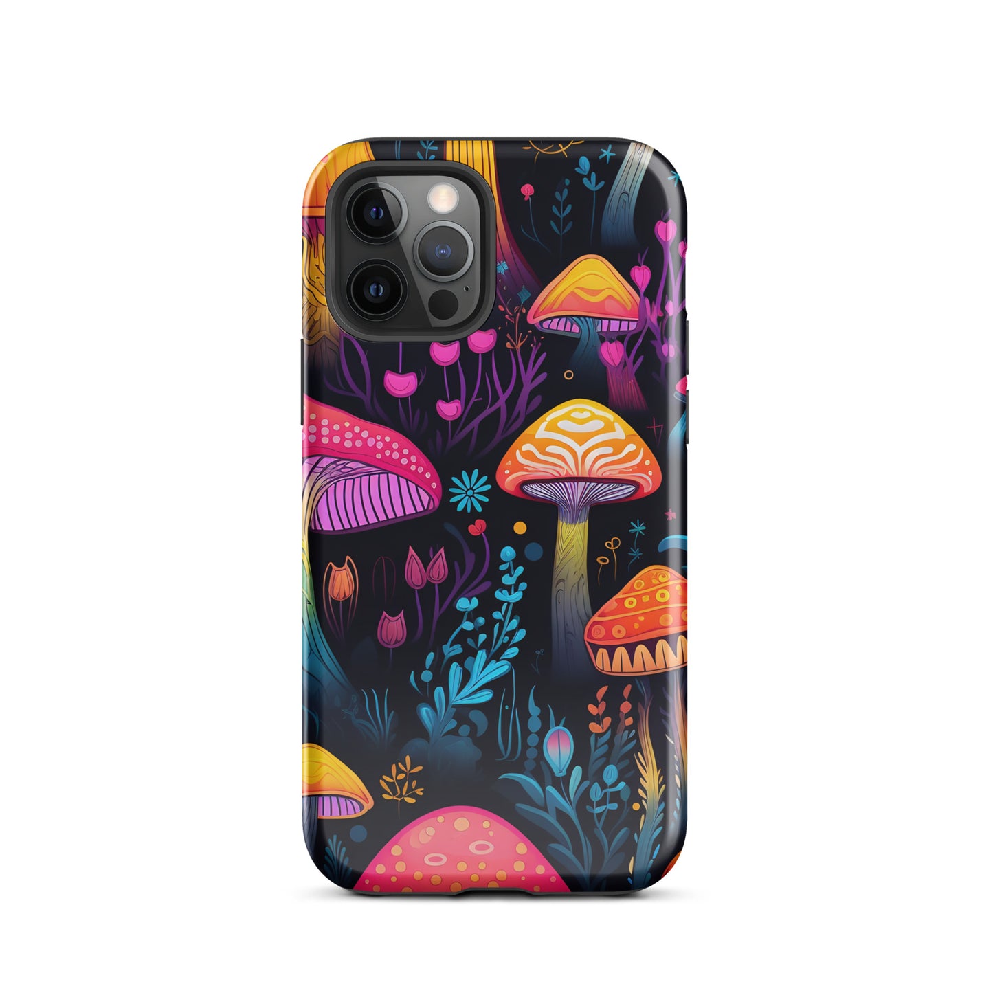 Neon Magic Mushroom Tough Case for iPhone®