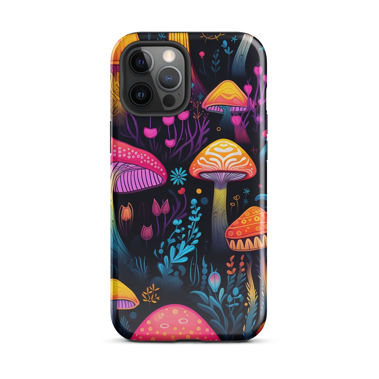 Neon Magic Mushroom Tough Case for iPhone®