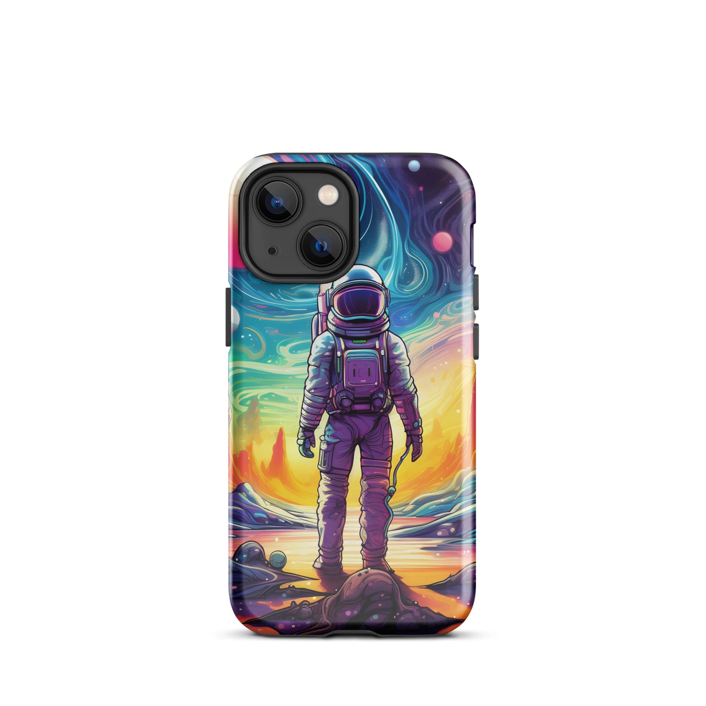 Psychedelic Astronaut in Space Tough Case for iPhone®
