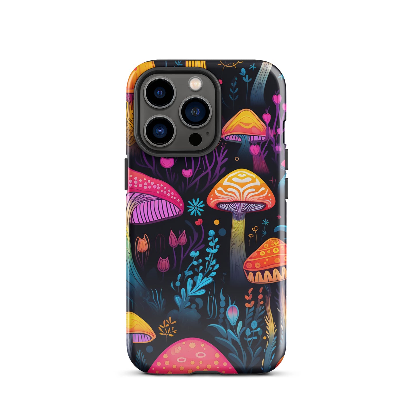 Neon Magic Mushroom Tough Case for iPhone®
