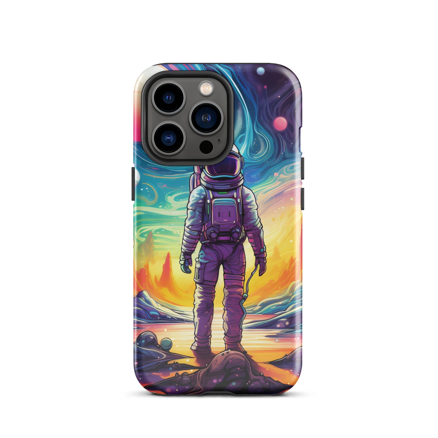 Psychedelic Astronaut in Space Tough Case for iPhone®
