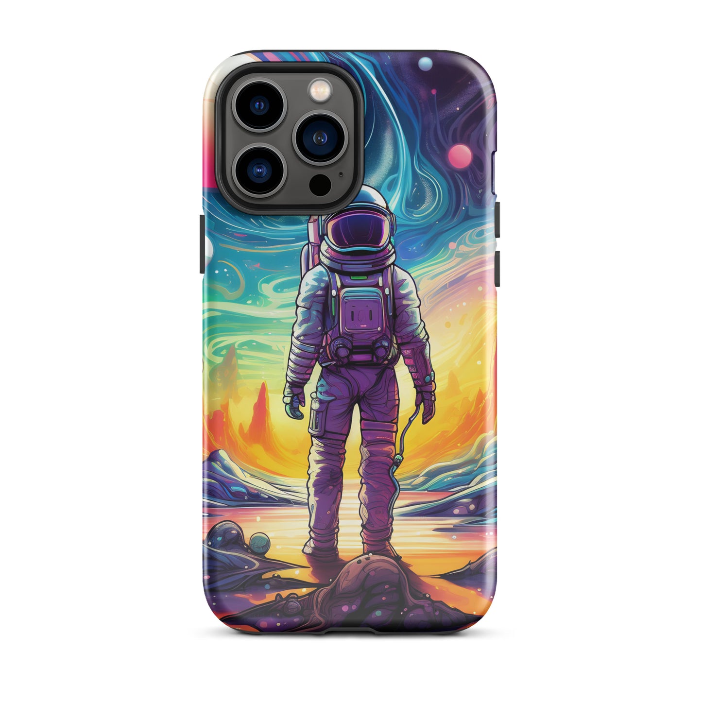 Psychedelic Astronaut in Space Tough Case for iPhone®