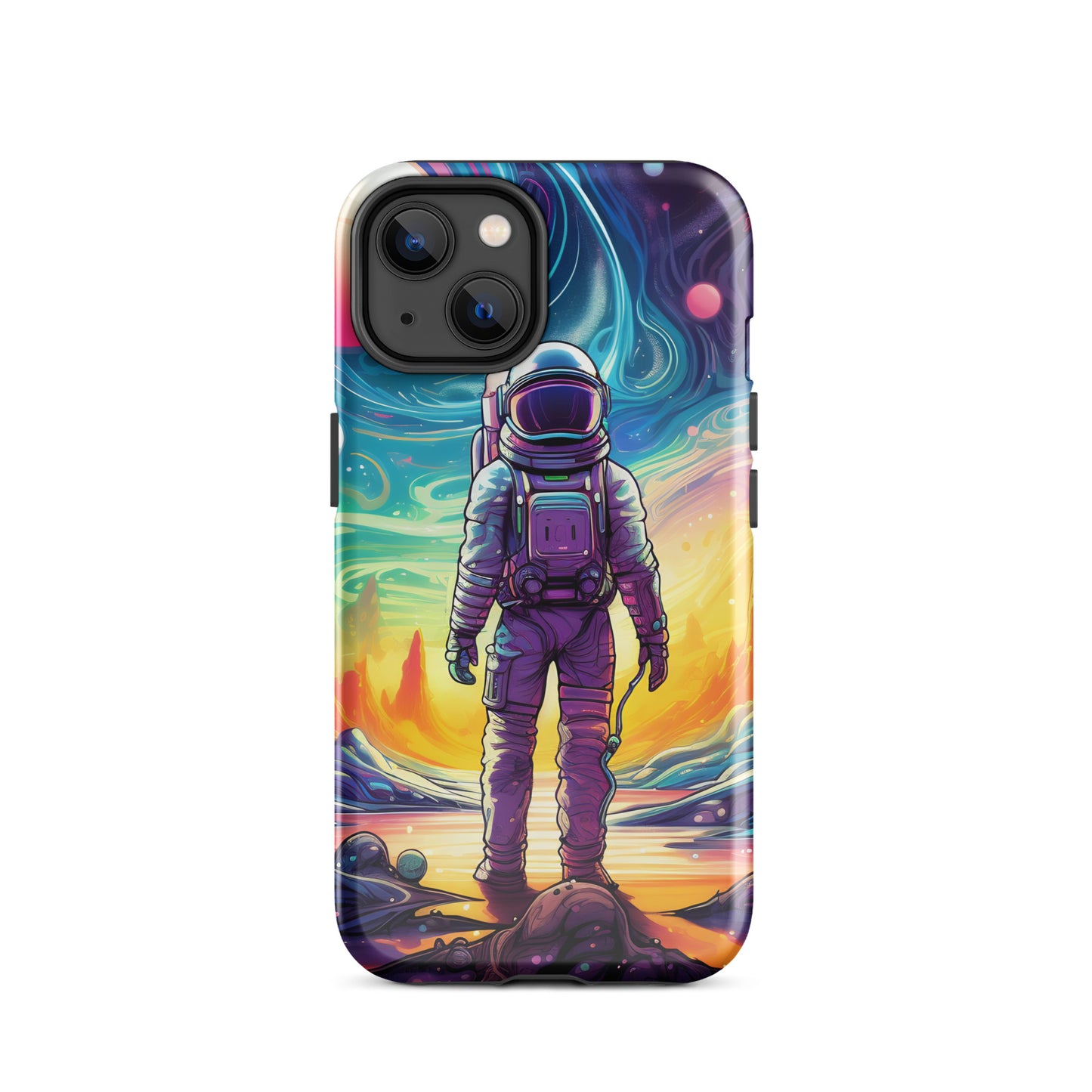 Psychedelic Astronaut in Space Tough Case for iPhone®