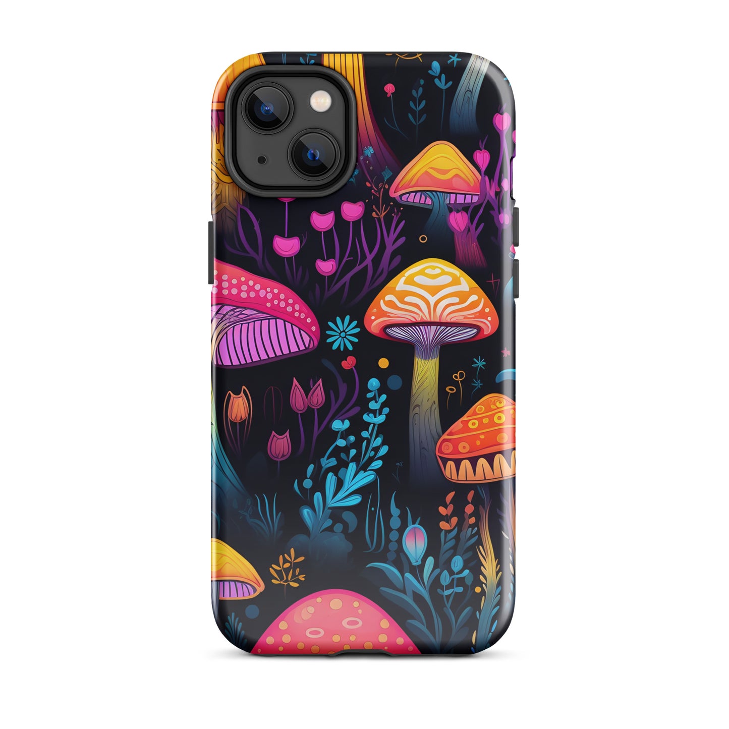 Neon Magic Mushroom Tough Case for iPhone®