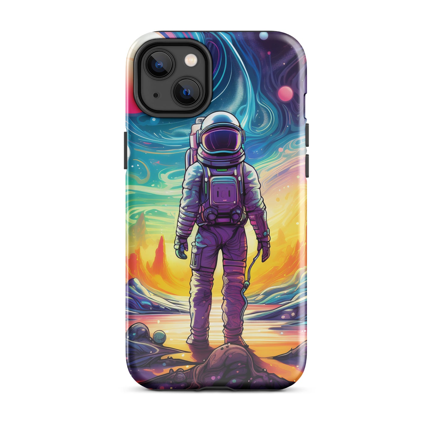 Psychedelic Astronaut in Space Tough Case for iPhone®