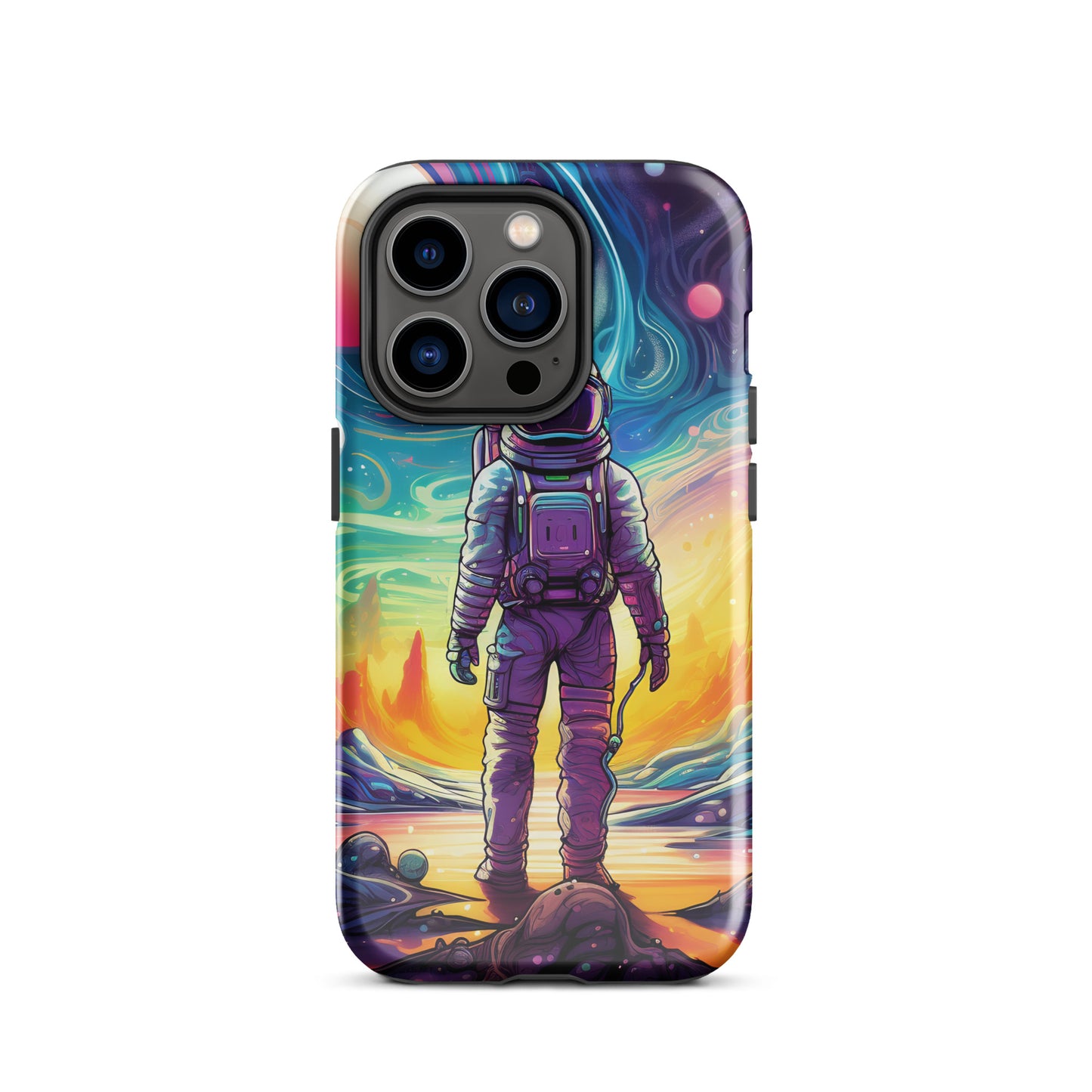 Psychedelic Astronaut in Space Tough Case for iPhone®