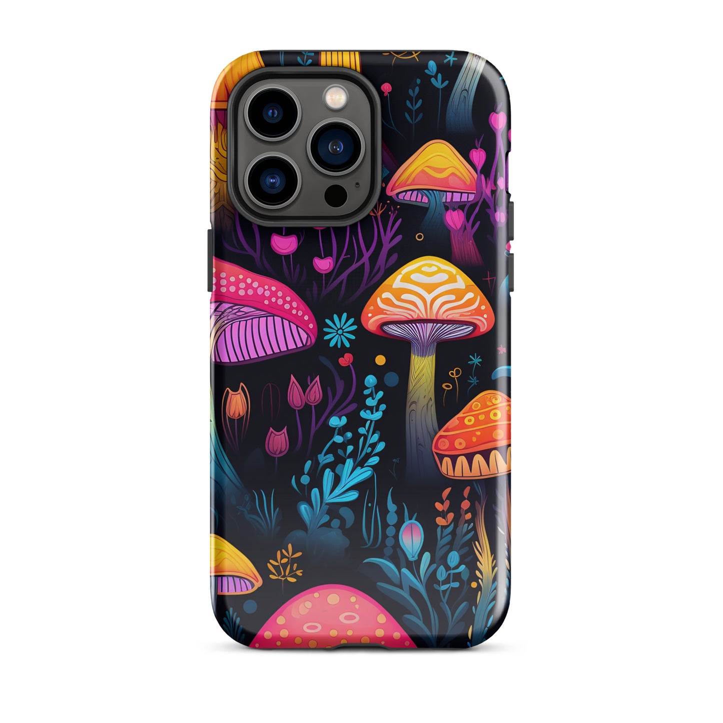 Neon Magic Mushroom Tough Case for iPhone®