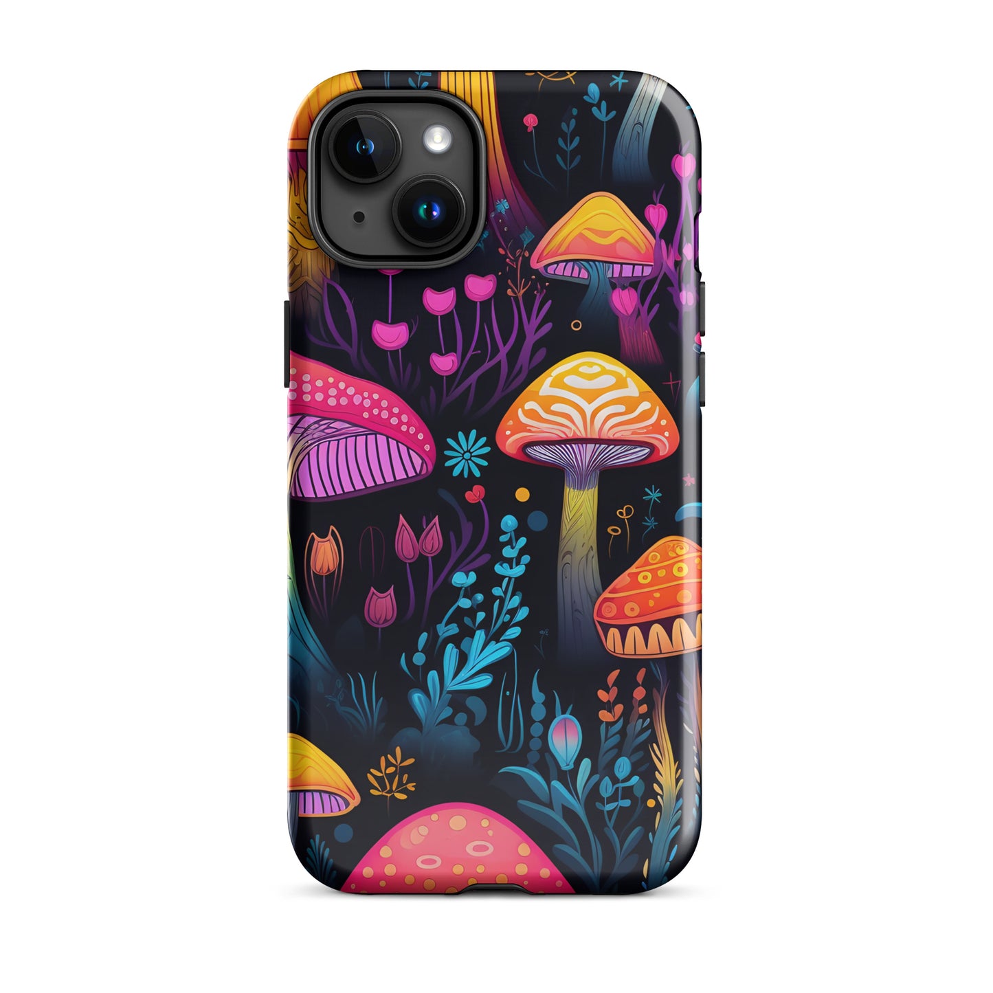 Neon Magic Mushroom Tough Case for iPhone®