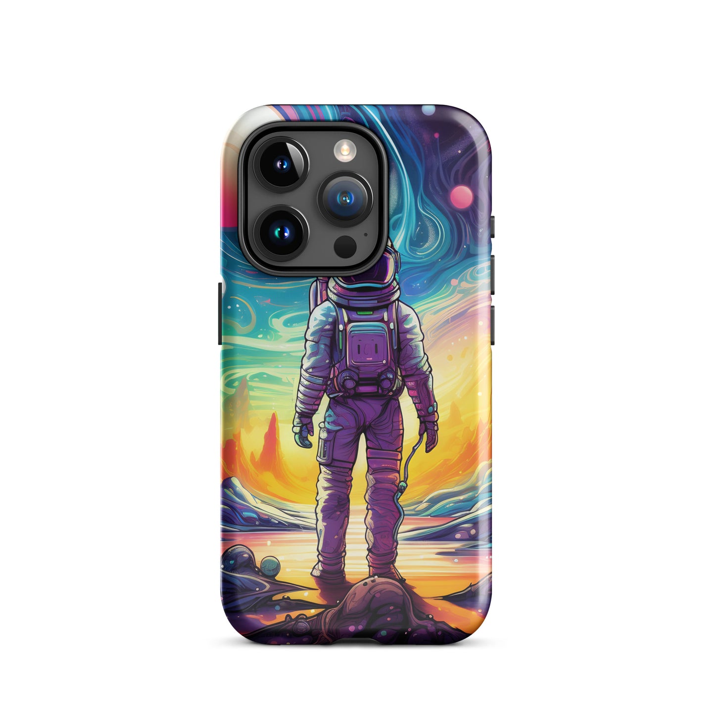 Psychedelic Astronaut in Space Tough Case for iPhone®