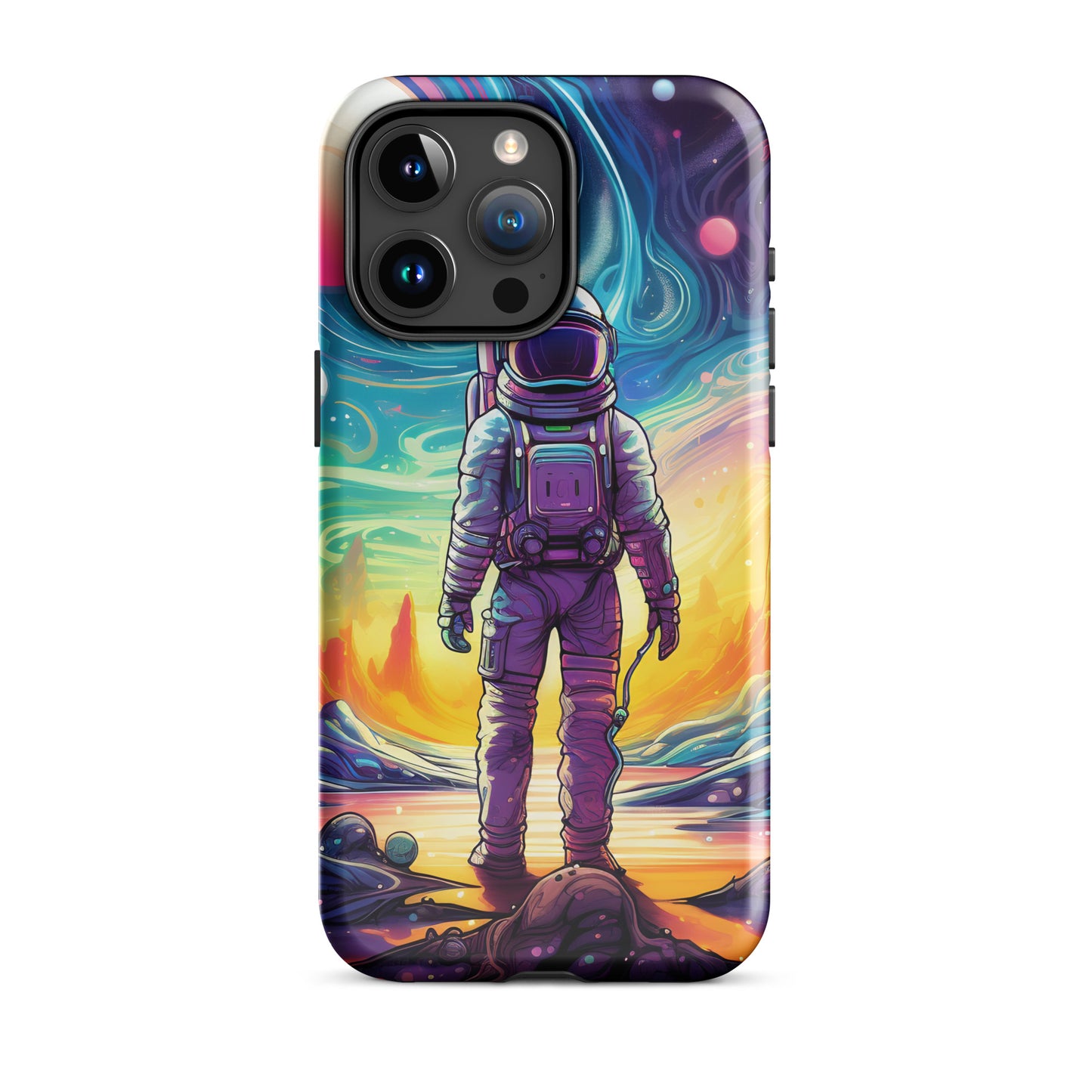 Psychedelic Astronaut in Space Tough Case for iPhone®