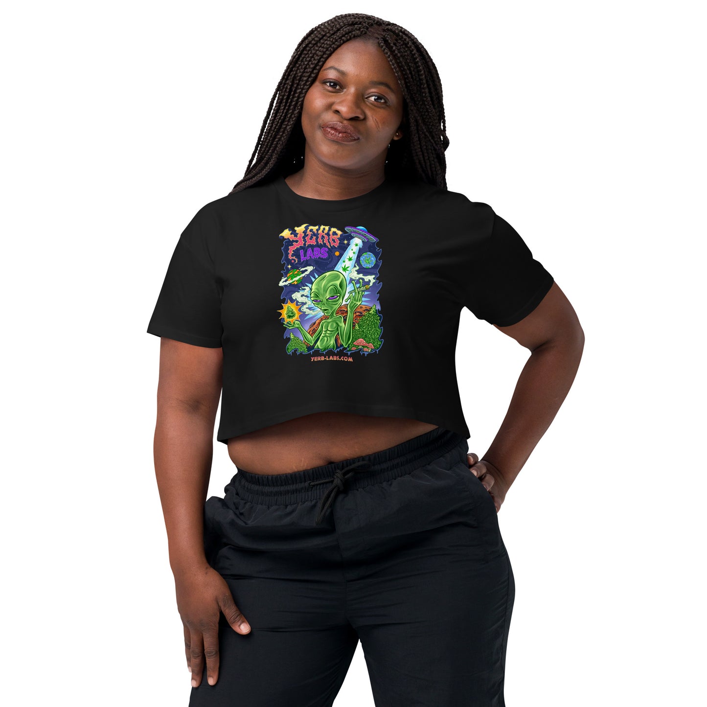 Yerb Labs Alien Women’s crop top