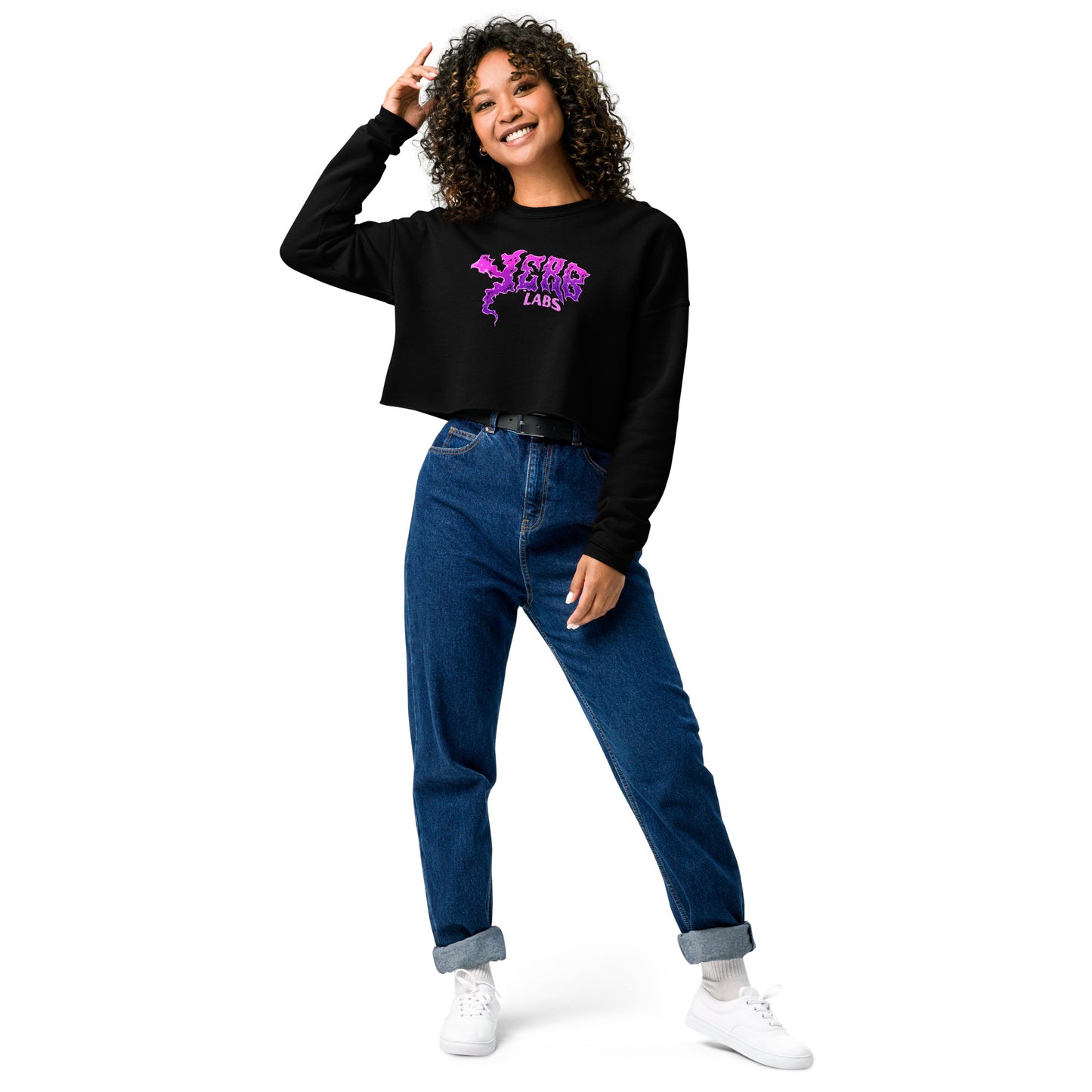 Yerb Labs Fleece Crop Sweatshirt