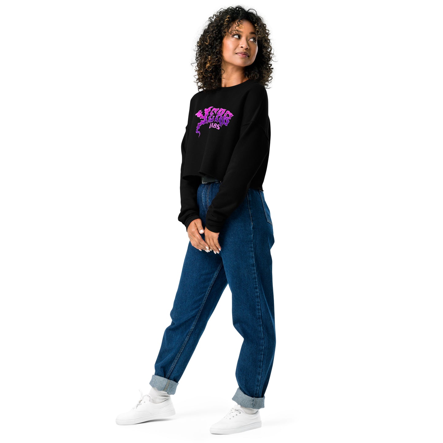 Yerb Labs Fleece Crop Sweatshirt