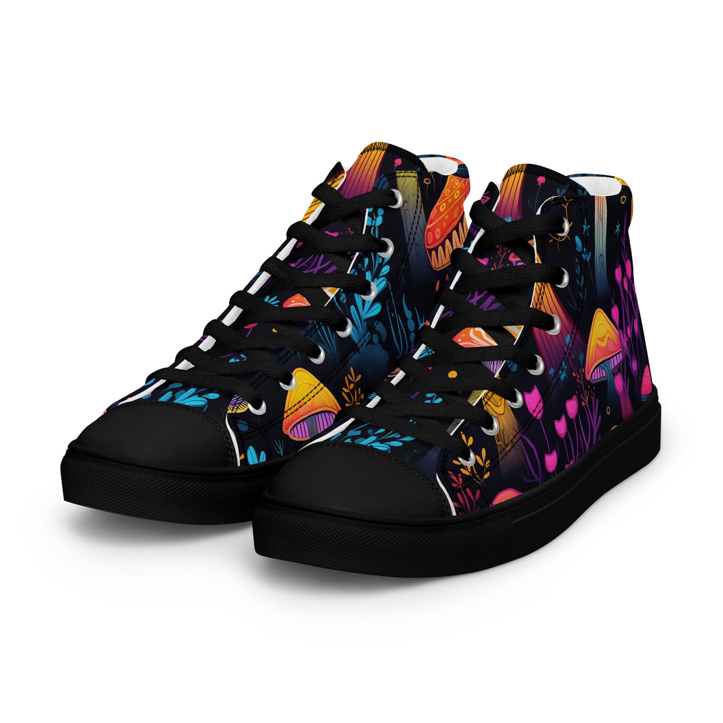 Yerb Labs Magic Mushroom Women’s high top canvas shoes