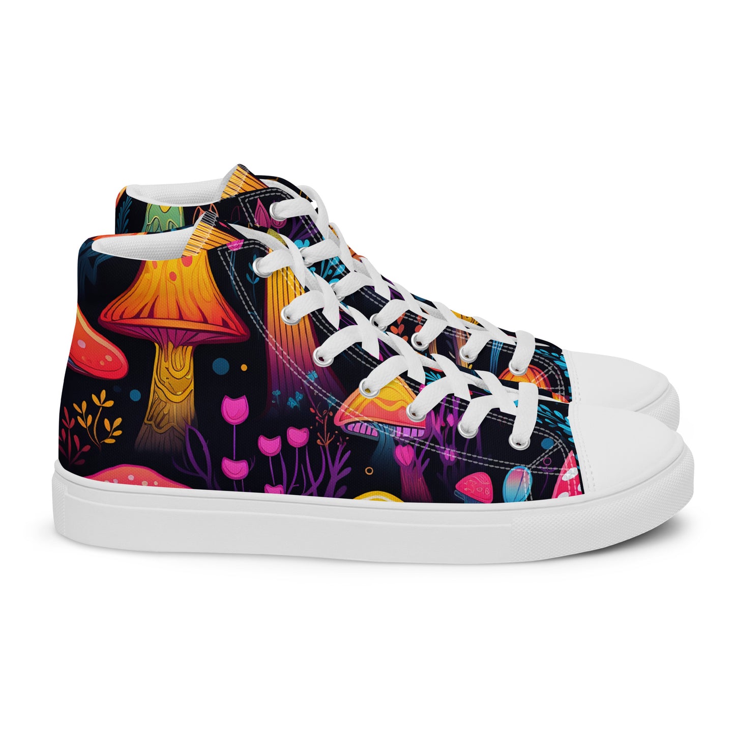 Yerb Labs Magic Mushroom Women’s high top canvas shoes