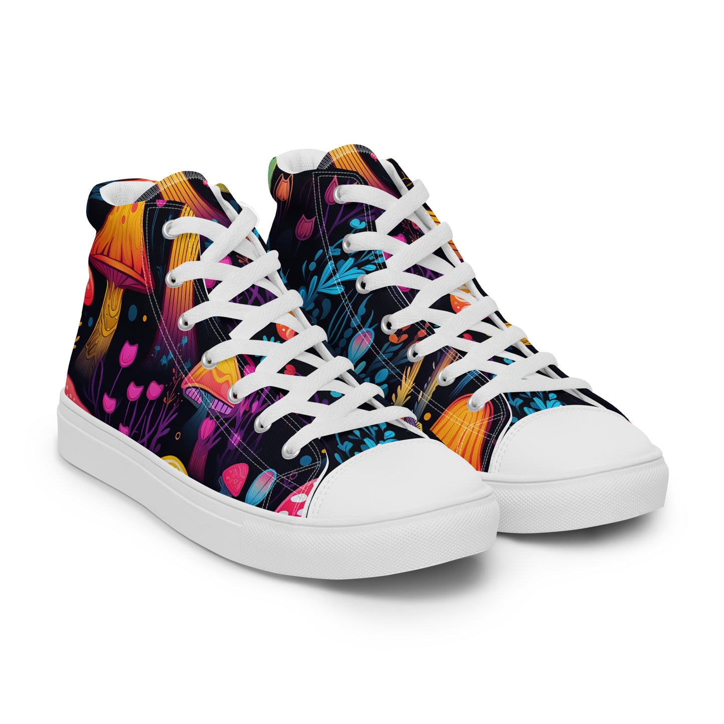 Yerb Labs Magic Mushroom Women’s high top canvas shoes