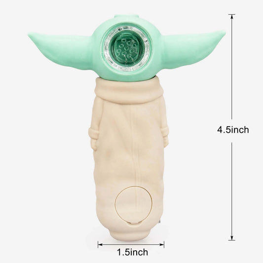 Baby Yoda Silicon Pipe
