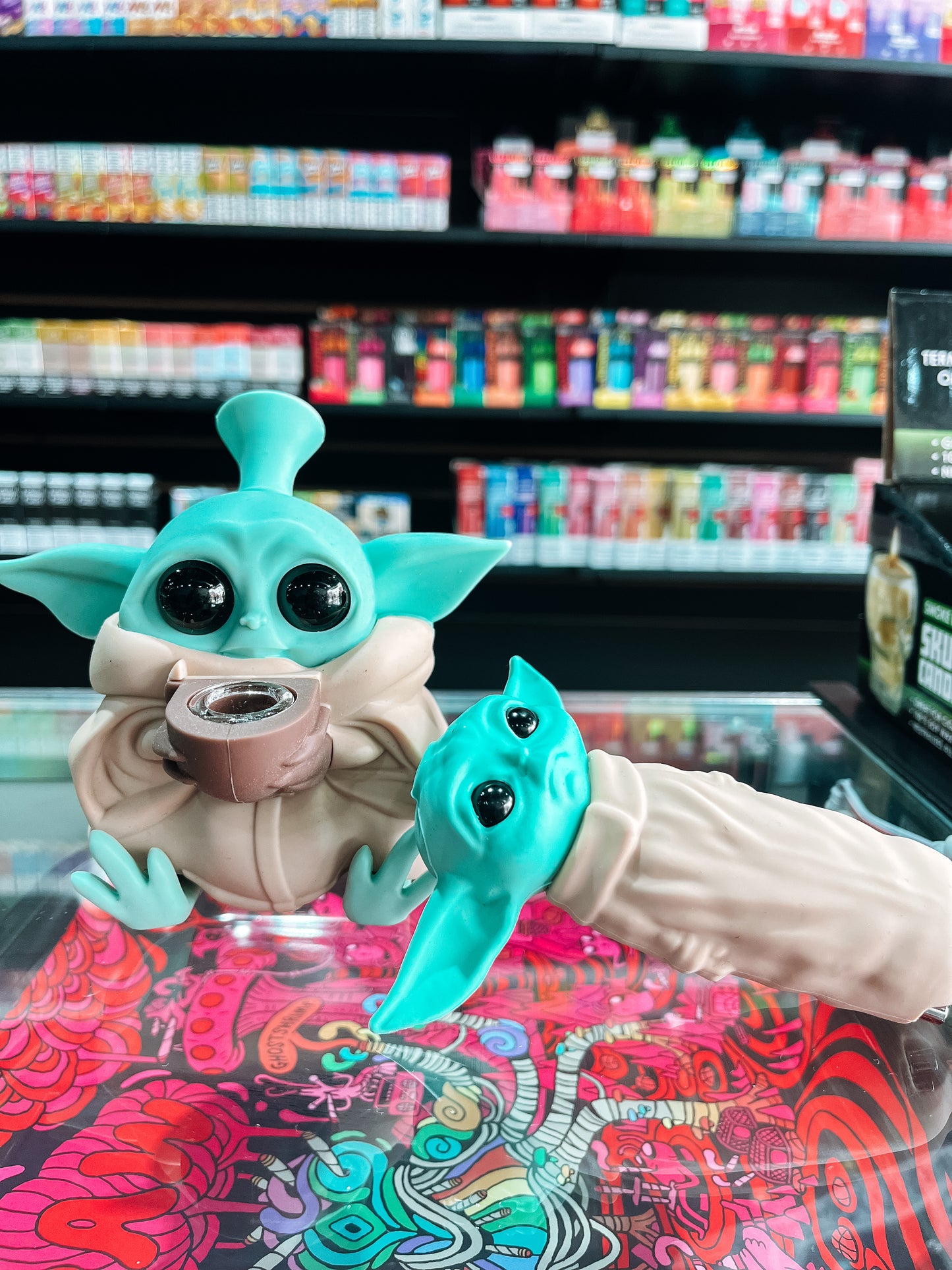 Baby Yoda Silicon Pipe