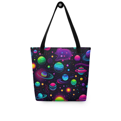 Neon Space Tote bag