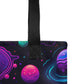 Neon Space Tote bag