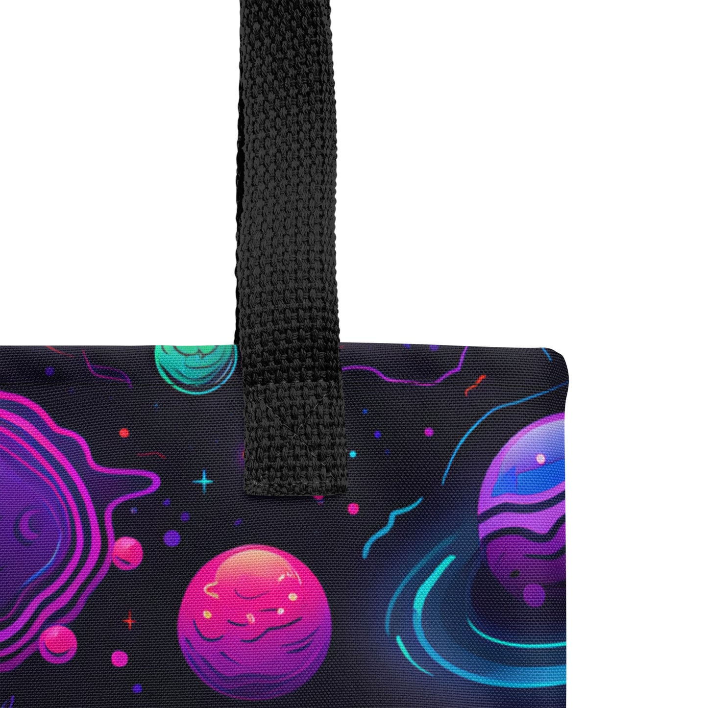 Neon Space Tote bag