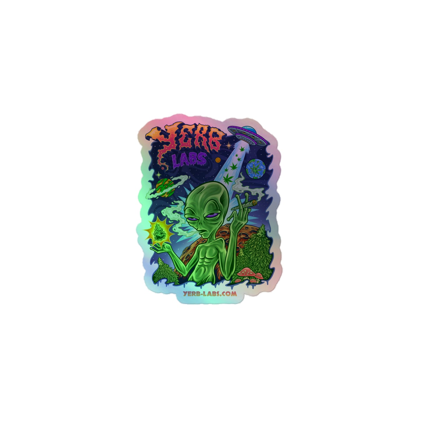 Yerb Labs Holographic stickers