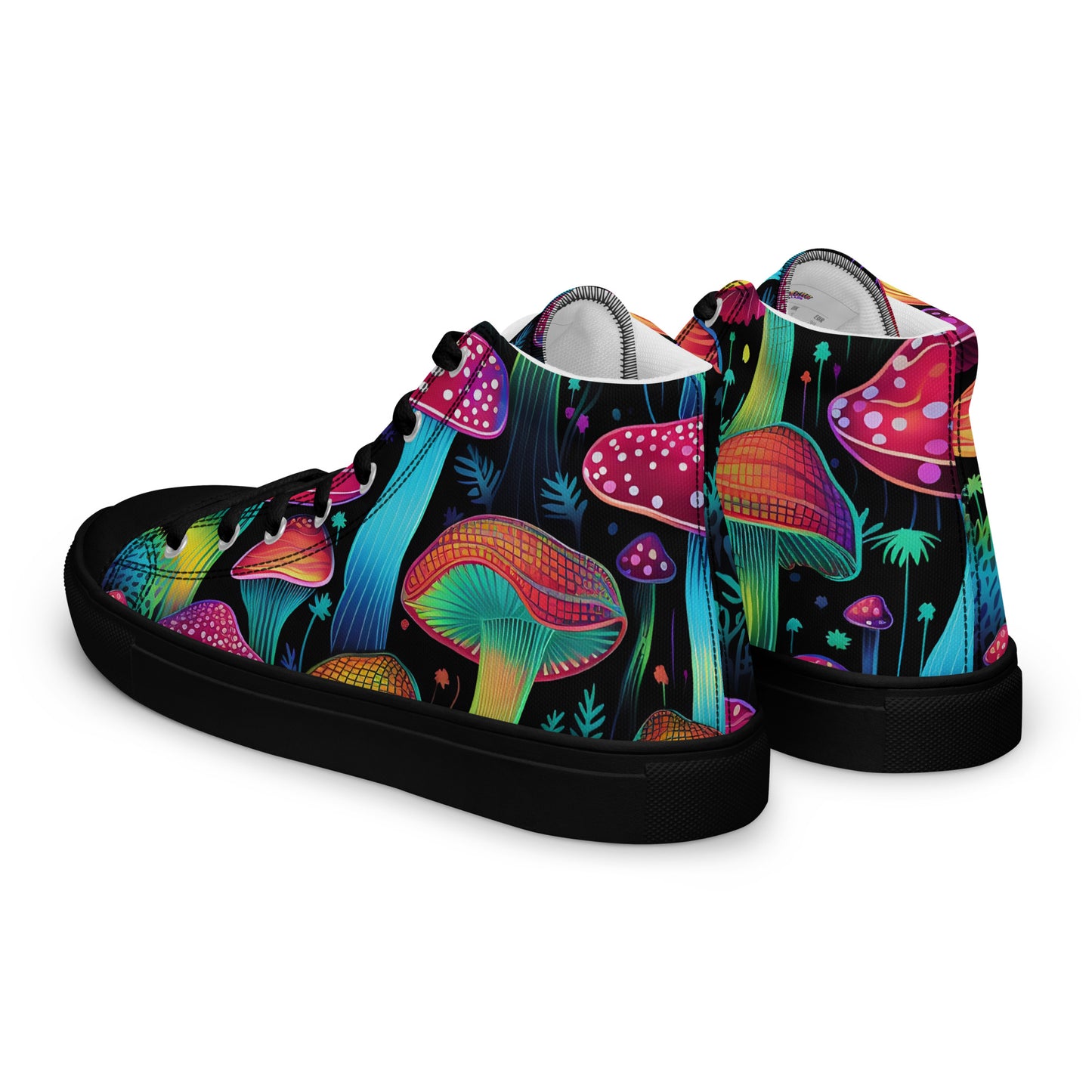 Yerb Labs Psychedelic Mushroom Men’s high top canvas shoes