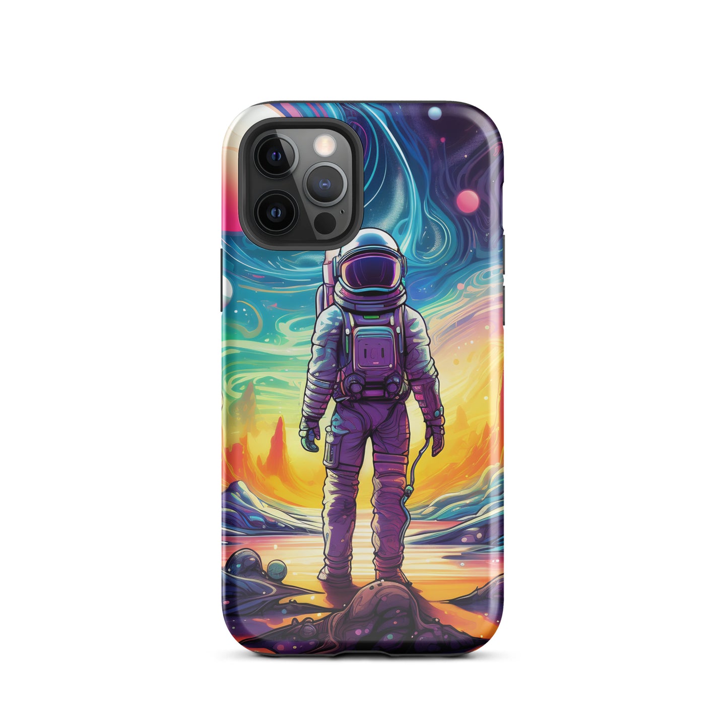 Psychedelic Astronaut in Space Tough Case for iPhone®