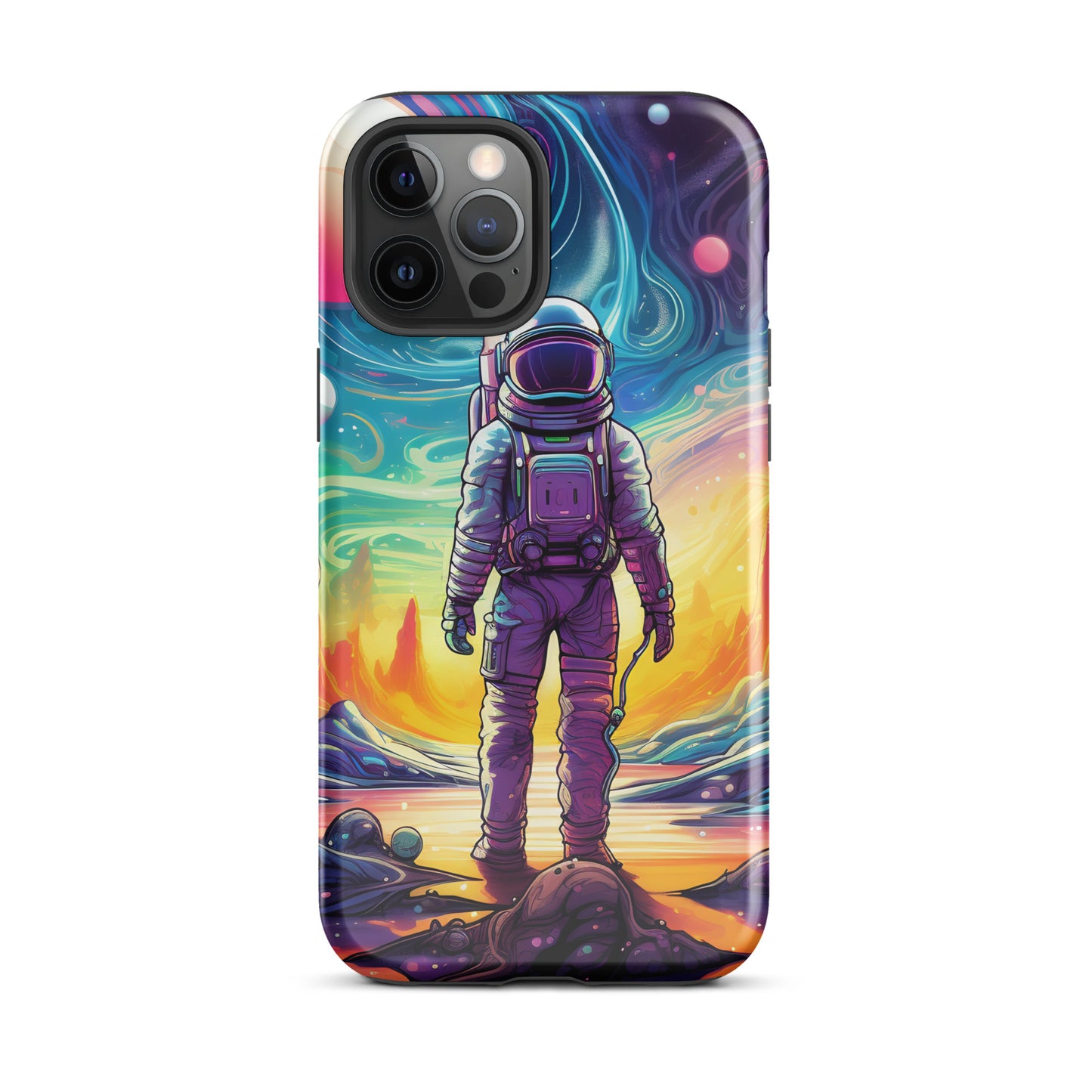 Psychedelic Astronaut in Space Tough Case for iPhone®