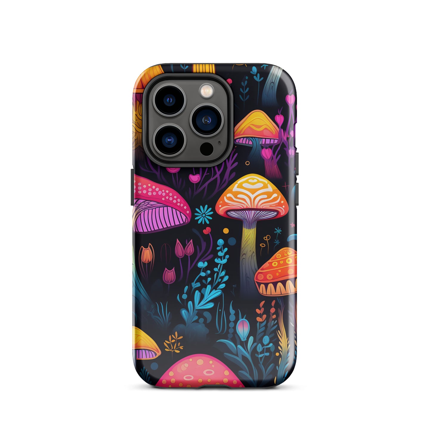 Neon Magic Mushroom Tough Case for iPhone®