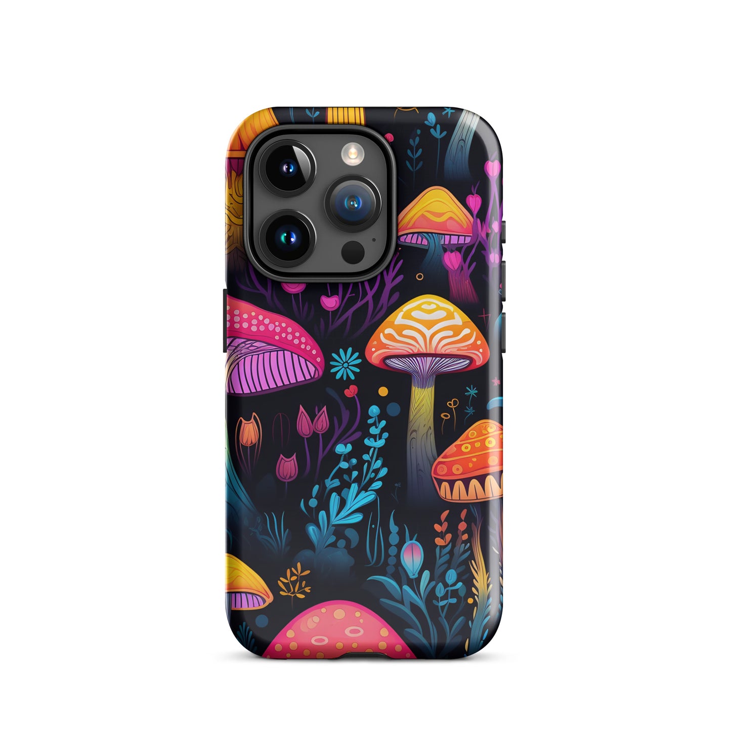 Neon Magic Mushroom Tough Case for iPhone®