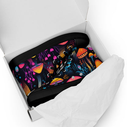 Yerb Labs Magic Mushroom Women’s high top canvas shoes